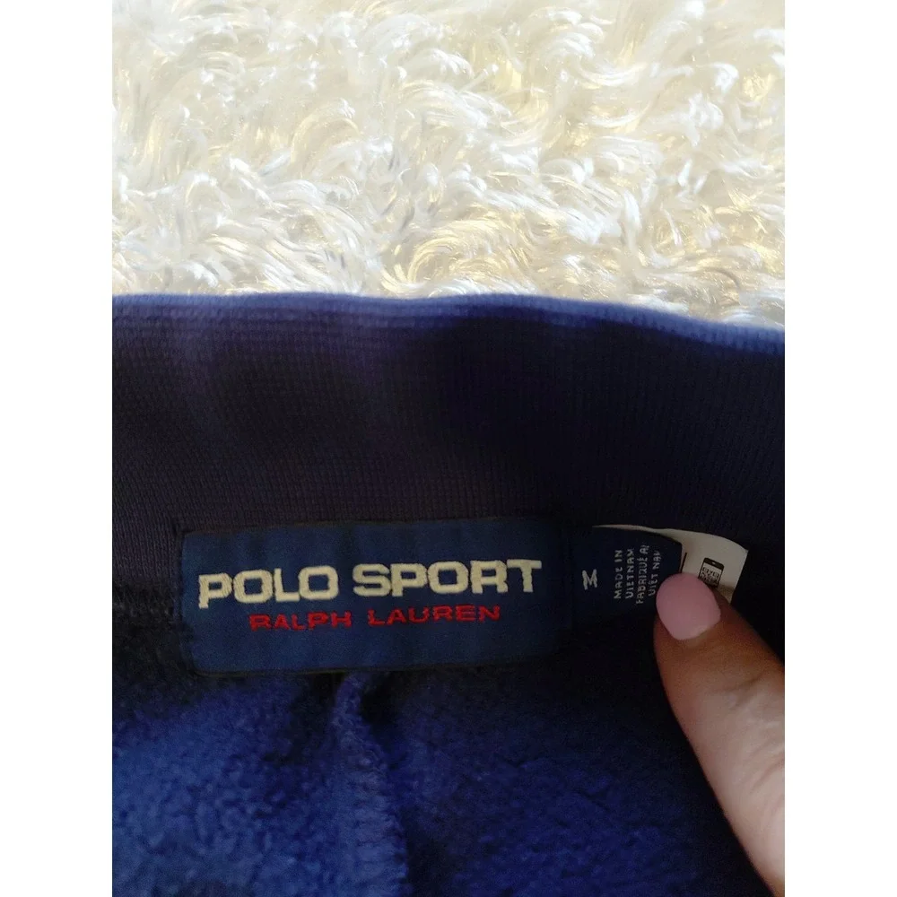 Polo Sport Ralph Lauren Mens Blue Graphic Logo Jogger Sweatpants M Streetwear
